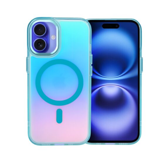 Etui do iPhone 16 Miami Vibe z MagSafe, zmieniające kolor, niebieskie (7)