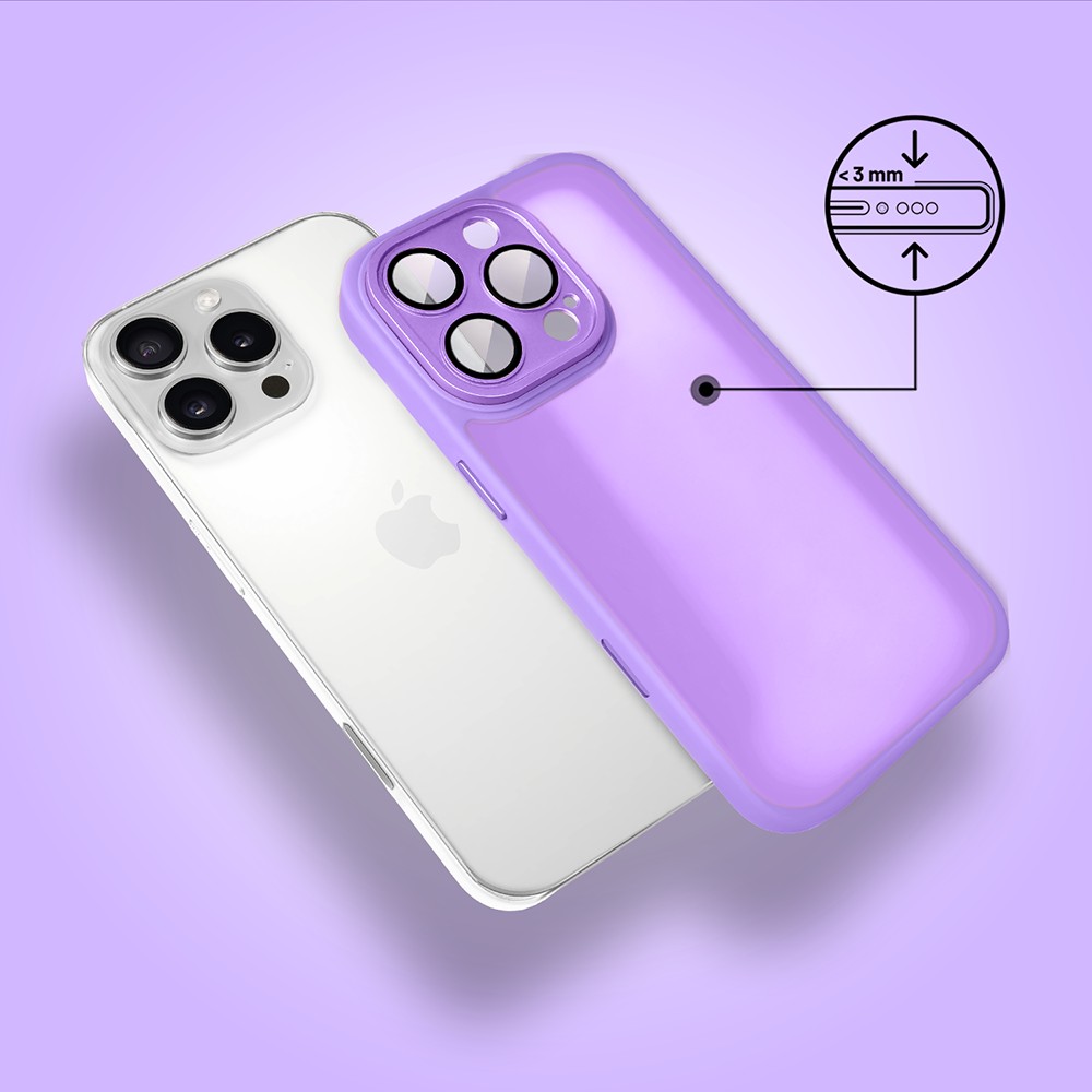 Etui do iPhone 16 Pro Max Color Flush, z osłoną aparatu, fioletowe (2)