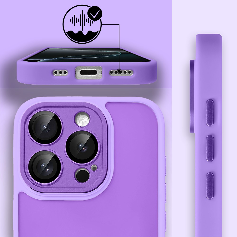 Etui do iPhone 16 Pro Max Color Flush, z osłoną aparatu, fioletowe (4)