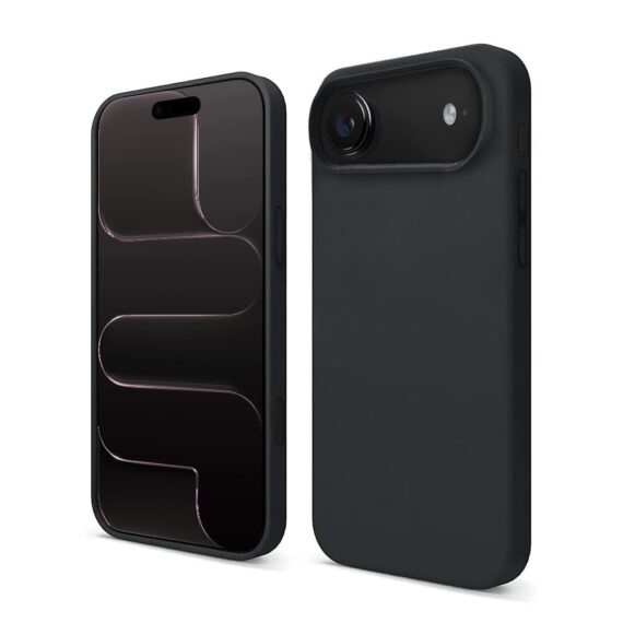 Etui do iPhone 17 Air Soft Lux matowe z mikrofibrą, trójwarstwowa ochrona, czarne (6)