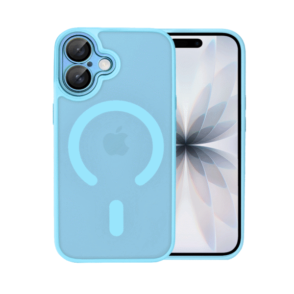 Etui do iPhone 17 Color Flush z Magsafe, z osłoną aparatu, błękitne
