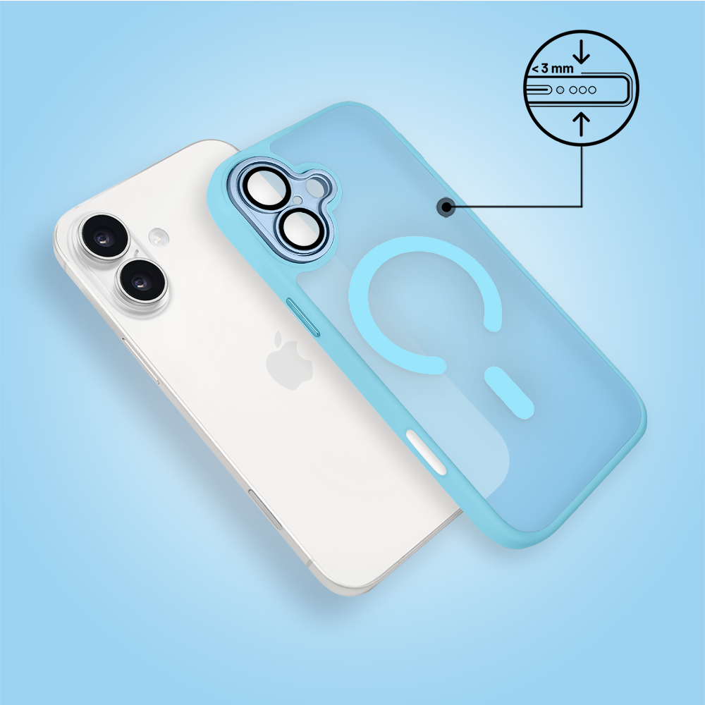 Etui do iPhone 17 Color Flush z Magsafe, z osłoną aparatu, błękitne Obszar kompozycji 4