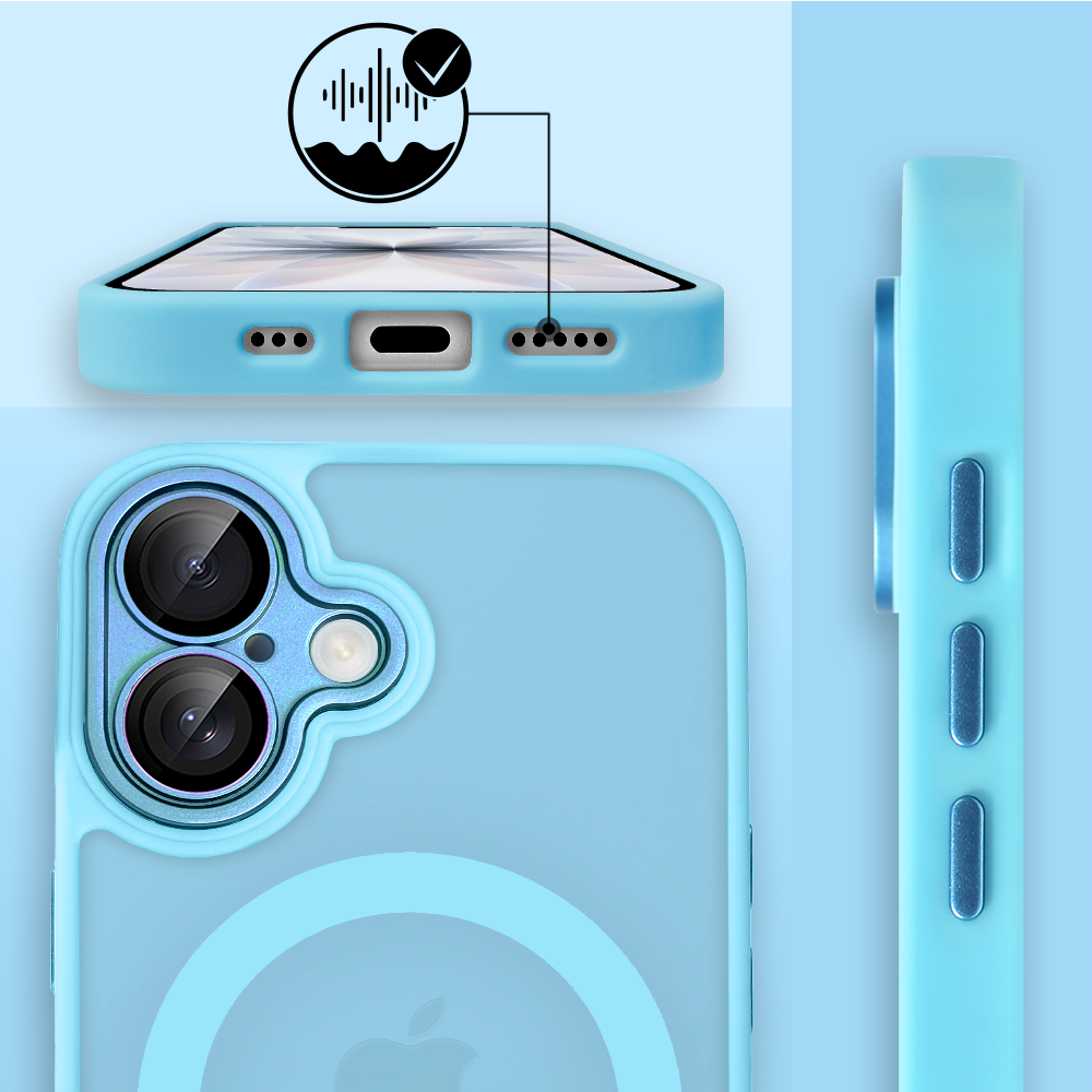 Etui do iPhone 17 Color Flush z Magsafe, z osłoną aparatu, błękitne Obszar kompozycji 6
