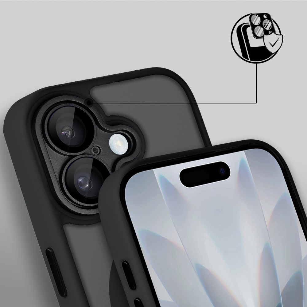 Etui do iPhone 17 Color Flush z Magsafe, z osłoną aparatu, czarne (6)