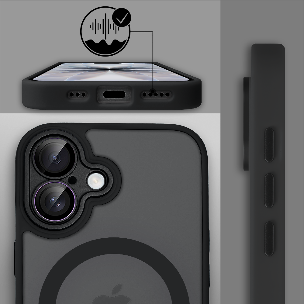 Etui do iPhone 17 Color Flush z Magsafe, z osłoną aparatu, czarne (7)