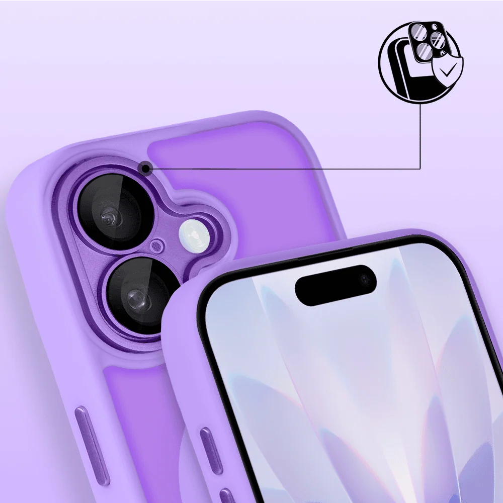 Etui do iPhone 17 Color Flush z Magsafe, z osłoną aparatu, fioletowe (8)