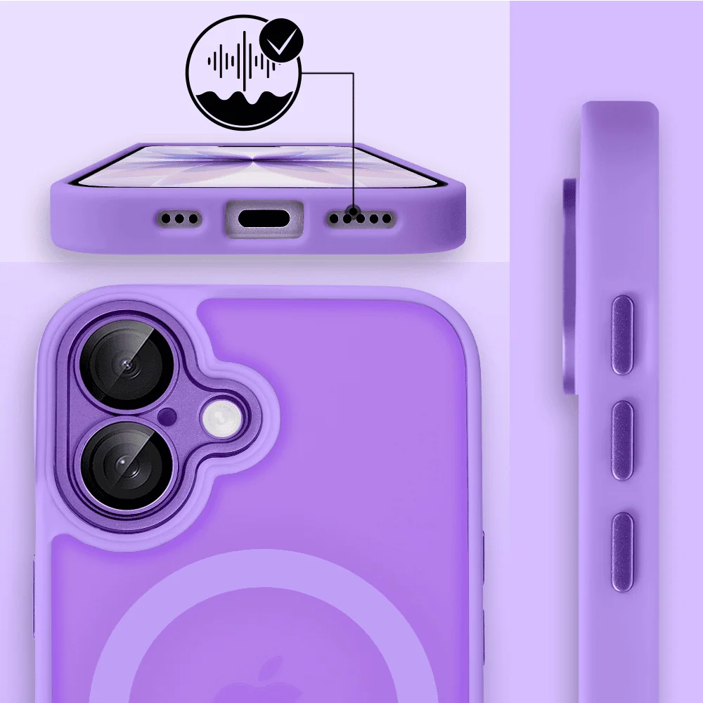 Etui do iPhone 17 Color Flush z Magsafe, z osłoną aparatu, fioletowe (9)