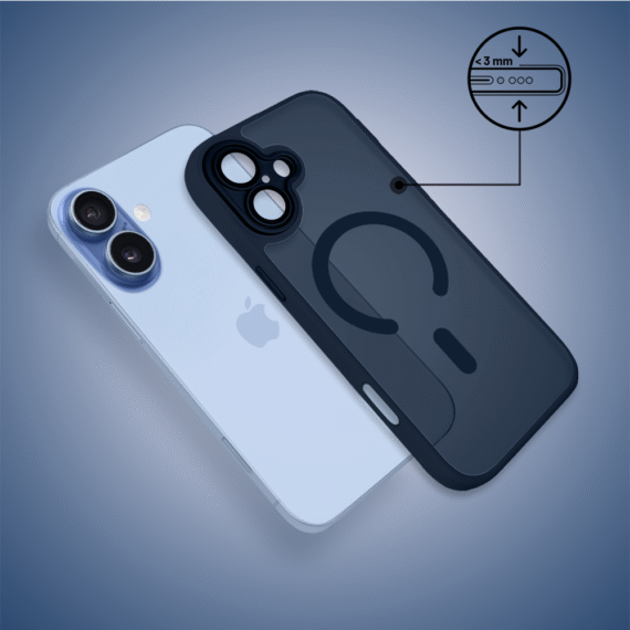 Etui do iPhone 17 Color Flush z Magsafe, z osłoną aparatu, granatowe (5)