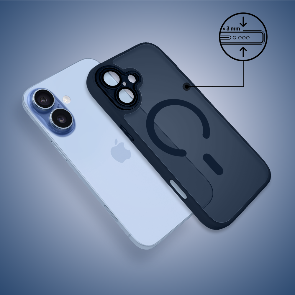 Etui do iPhone 17 Color Flush z Magsafe, z osłoną aparatu, granatowe (5)