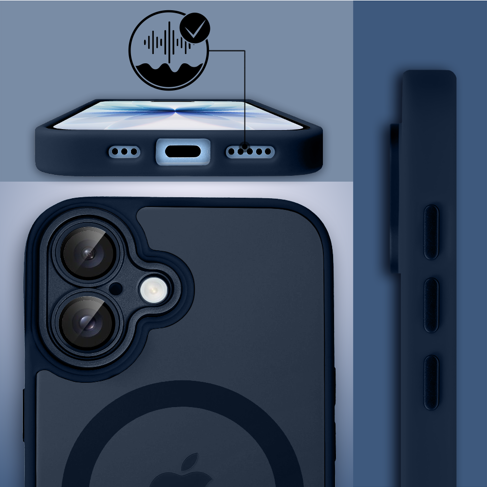 Etui do iPhone 17 Color Flush z Magsafe, z osłoną aparatu, granatowe (7)