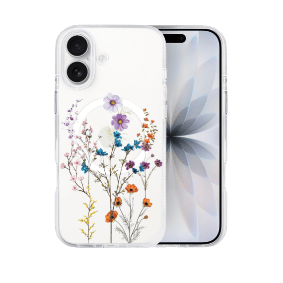 Etui-do-iPhone-17-Flower-MagSafe-kwiaty-roznokolorowe-przezroczyste-1