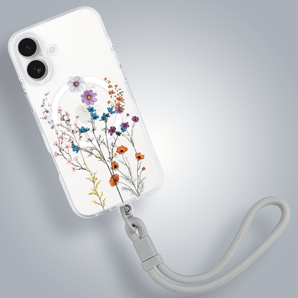 Etui-do-iPhone-17-Flower-MagSafe-kwiaty-roznokolorowe-przezroczyste-4