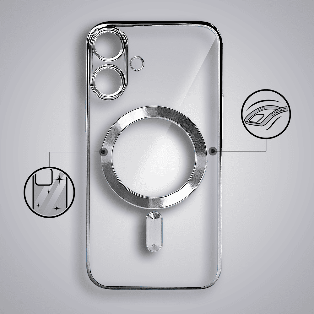 Etui-do-iPhone-17-MagSafe-Luxury-Protect-przezroczyste-hybrydowa-ochrona-kamery-srebrne-pop