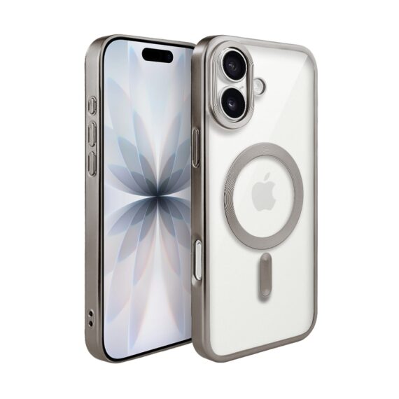 Etui do iPhone 17 MagSafe Luxury Titanium Finish, przeźroczyste, tytanowe Obszar kompozycji 0