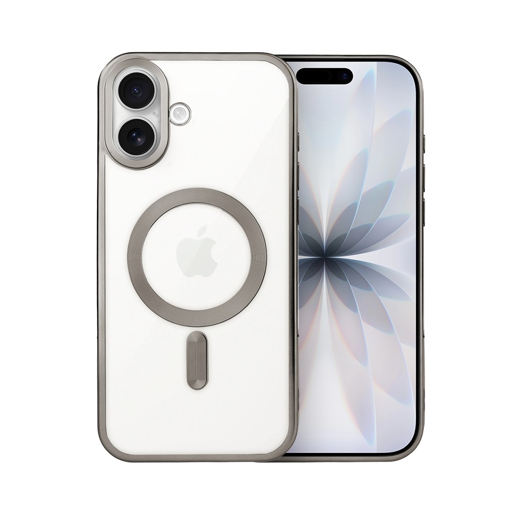 Etui do iPhone 17 MagSafe Luxury Titanium Finish, przeźroczyste, tytanowe Obszar kompozycji 1