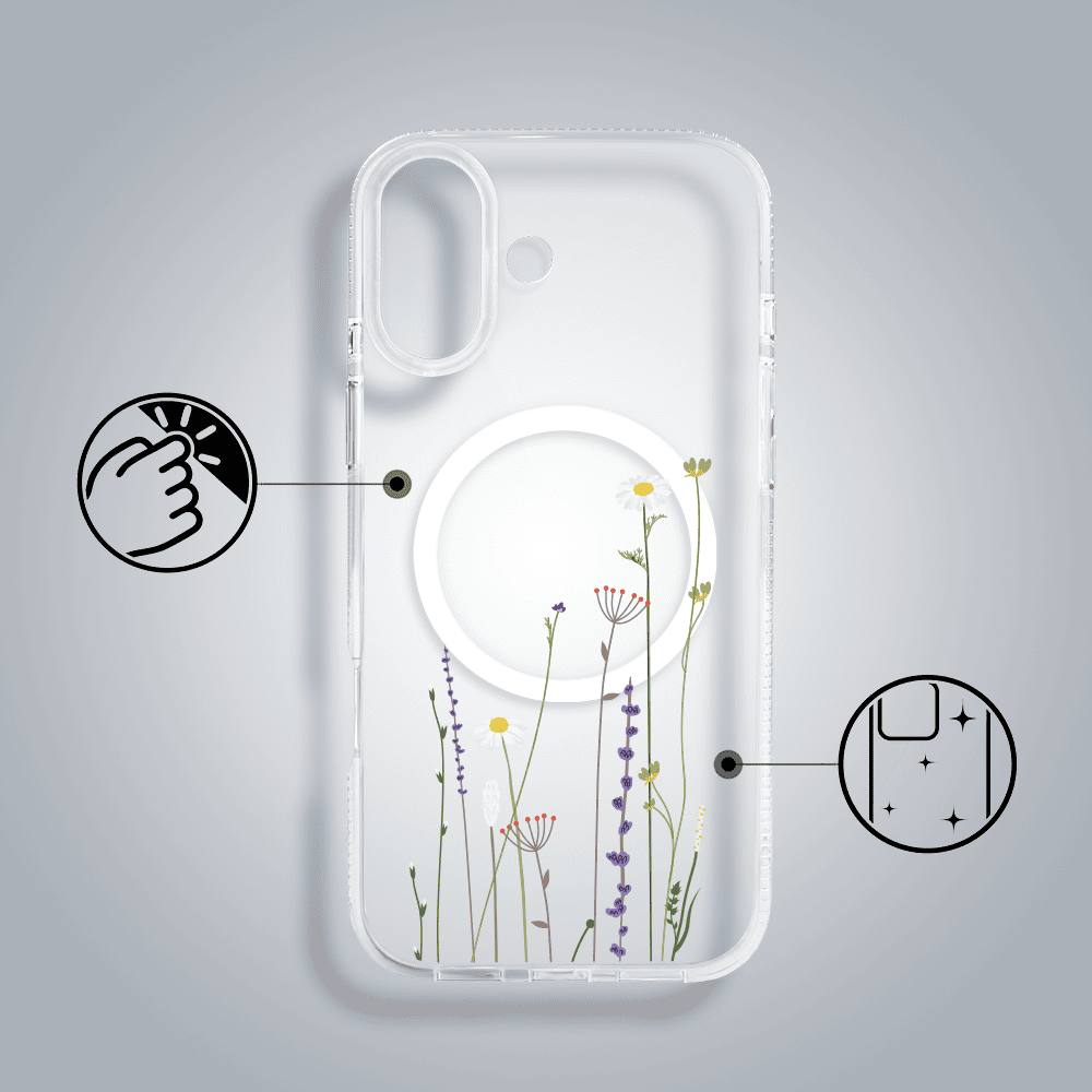 Etui-do-iPhone-17-MagSafe-wiosenne-kwiaty-przezroczyste-1