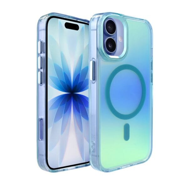 Etui do iPhone 17 Miami Vibe z MagSafe, zmieniające kolor, niebieskie