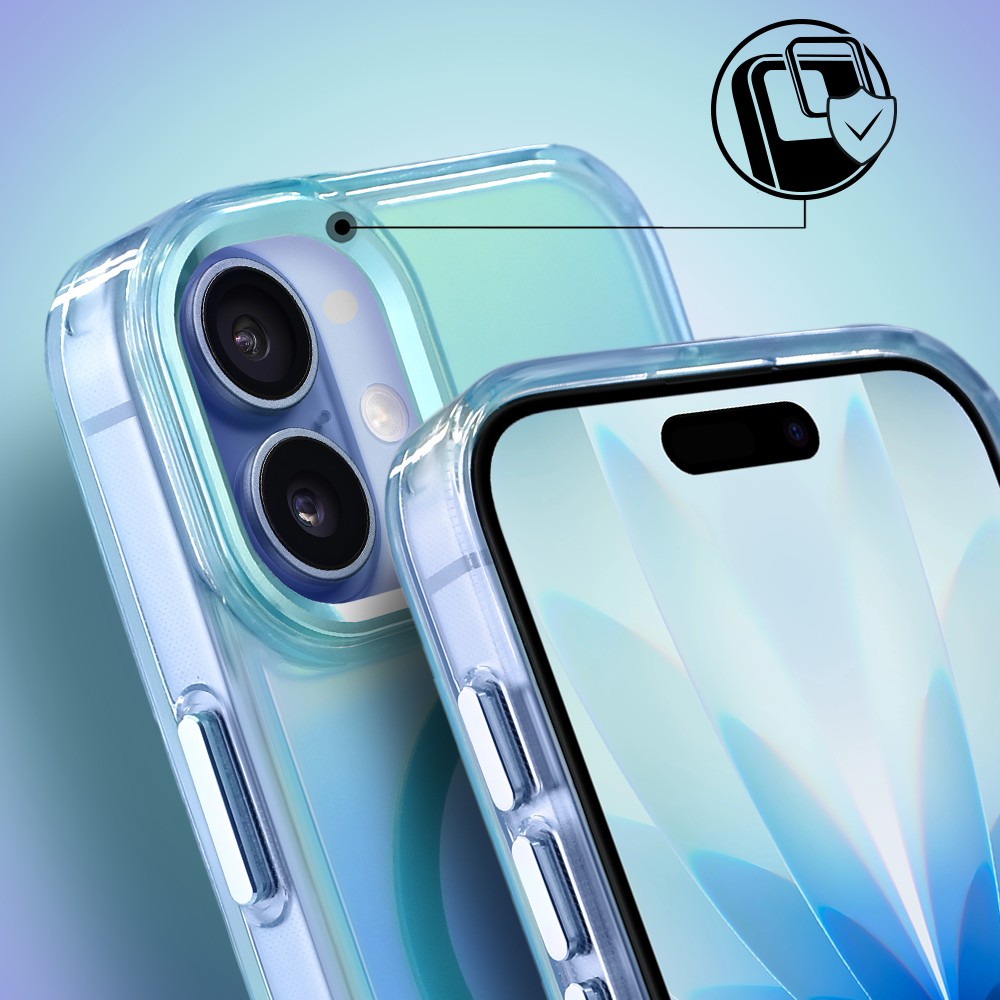 Etui do iPhone 17 Miami Vibe z MagSafe, zmieniające kolor, niebieskie poprawioneObszar kompozycji 5