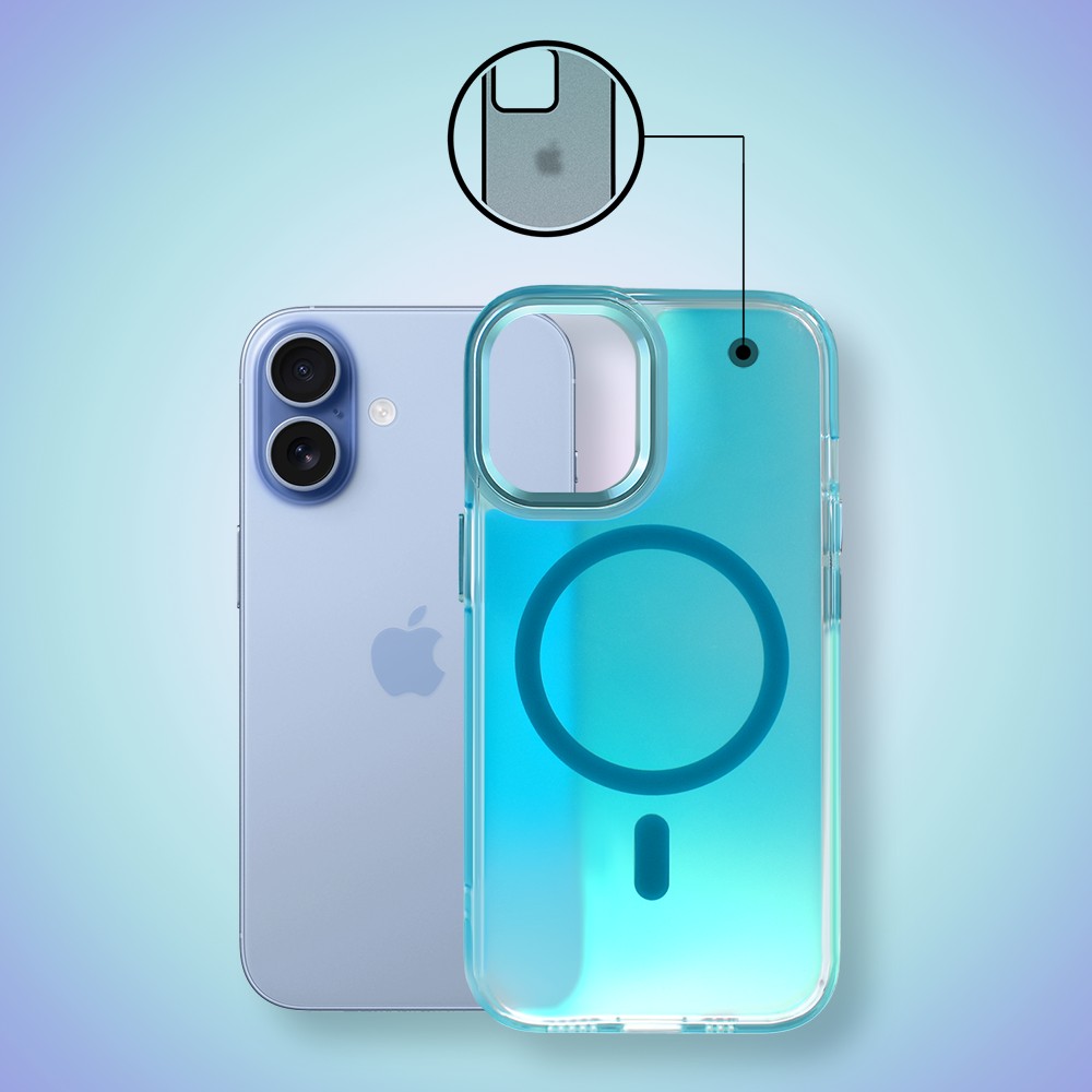 Etui do iPhone 17 Miami Vibe z MagSafe, zmieniające kolor, niebieskie poprawioneObszar kompozycji 8