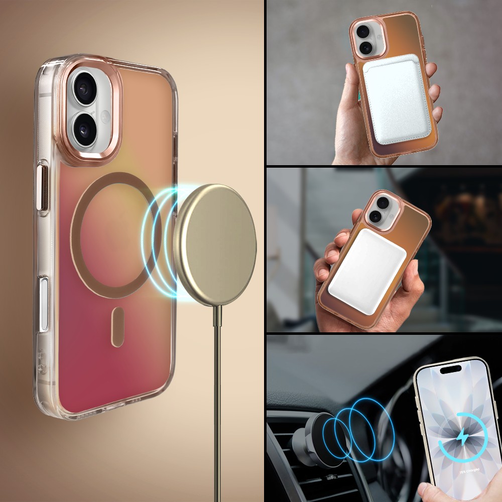 Etui do iPhone 17 Miami Vibe z MagSafe, zmieniające kolor, tytan pustynnyObszar kompozycji 3