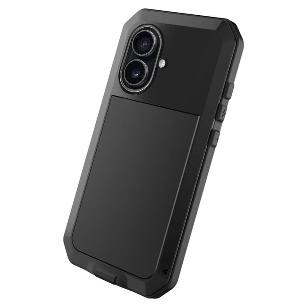 Etui do iPhone 17 Panzer Max, metalowa, skręcana, pancerna obudowa przód+tył, czarne Artboard 3