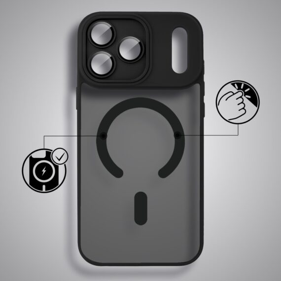 Etui do iPhone 17 Pro Color Flush z Magsafe, z osłoną aparatu, czarneObszar kompozycji 2