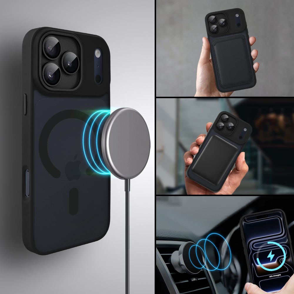 Etui do iPhone 17 Pro Color Flush z Magsafe, z osłoną aparatu, czarneObszar kompozycji 3
