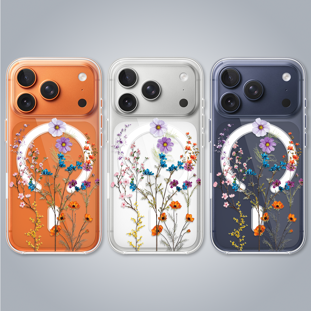 Etui-do-iPhone-17-Pro-Flower-MagSafe-kwiaty-roznokolorowe-przezroczyste-poprawne17-Pro-i-Pro-Max-2