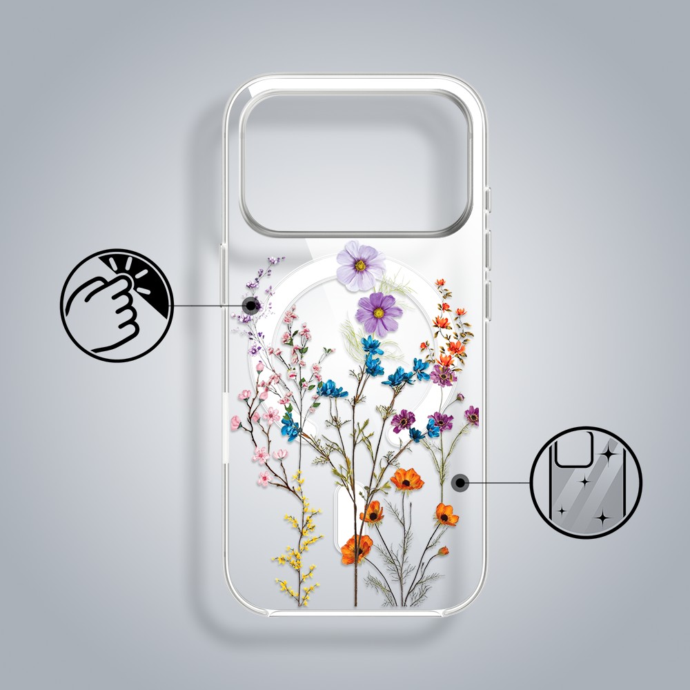Etui-do-iPhone-17-Pro-Flower-MagSafe-kwiaty-roznokolorowe-przezroczyste-poprawne17-Pro-i-Pro-Max-3