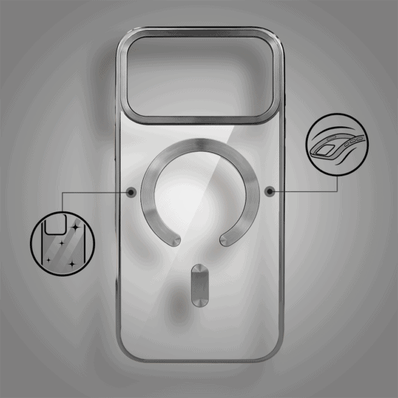 Etui-do-iPhone-17-Pro-MagSafe-Luxury-przezroczyste-tytanowe-pop