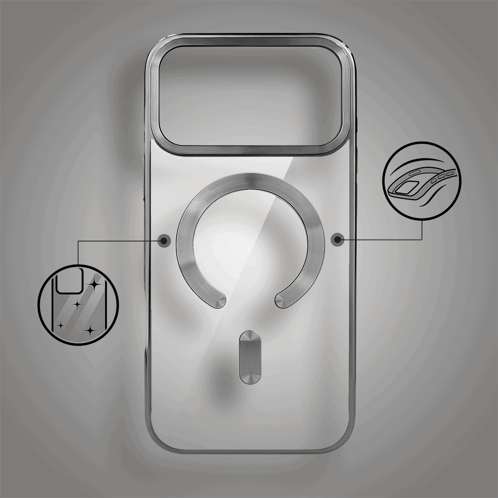 Etui-do-iPhone-17-Pro-MagSafe-Luxury-przezroczyste-tytanowe-pop