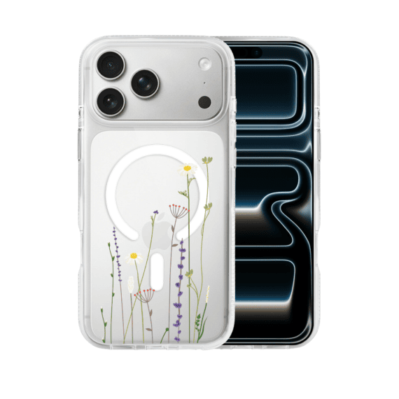 Etui-do-iPhone-17-Pro-MagSafe-wiosenne-kwiaty-przezroczyste-1