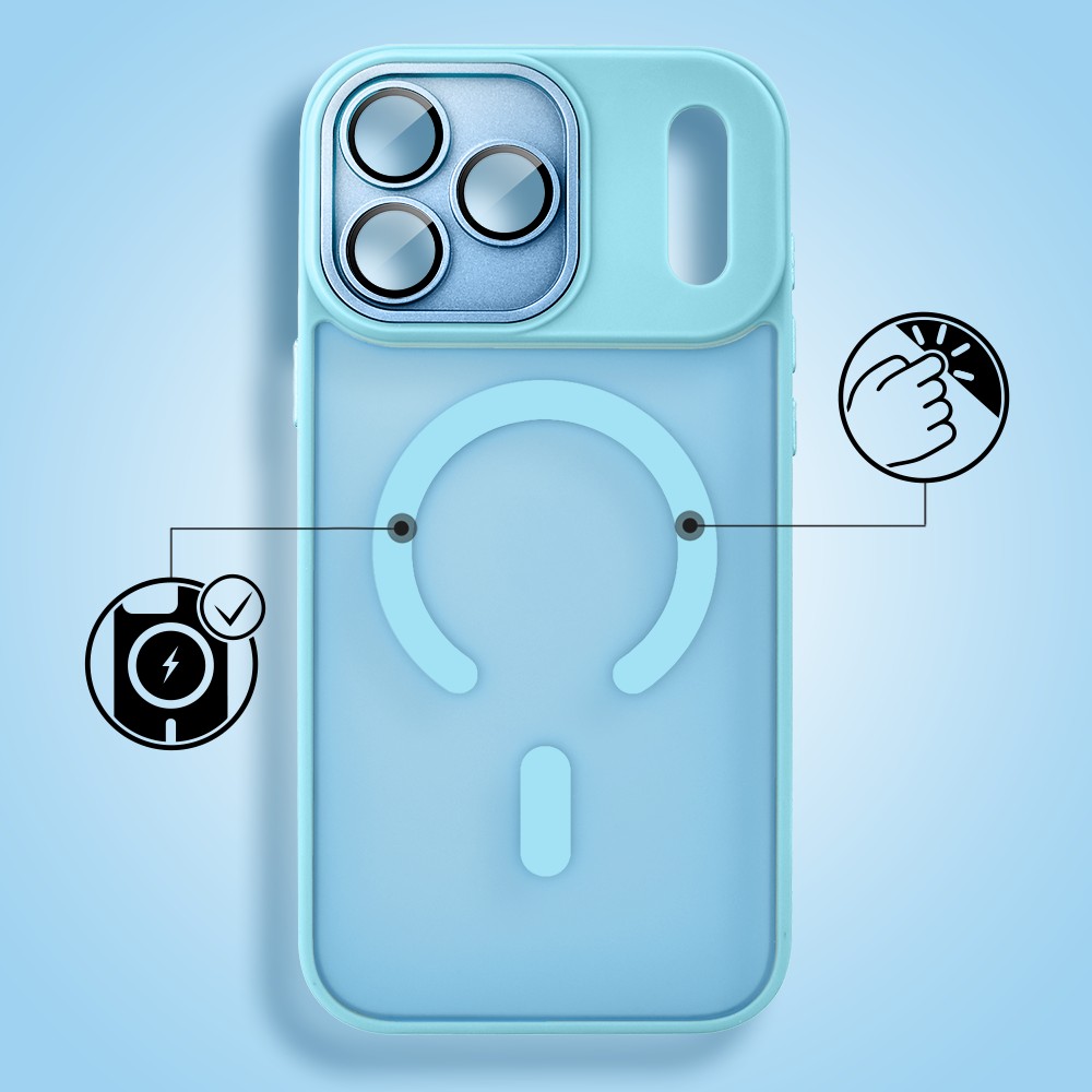 Etui do iPhone 17 Pro Max Color Flush z MagSafe, z osłoną aparatu, błękitne Obszar kompozycji 2