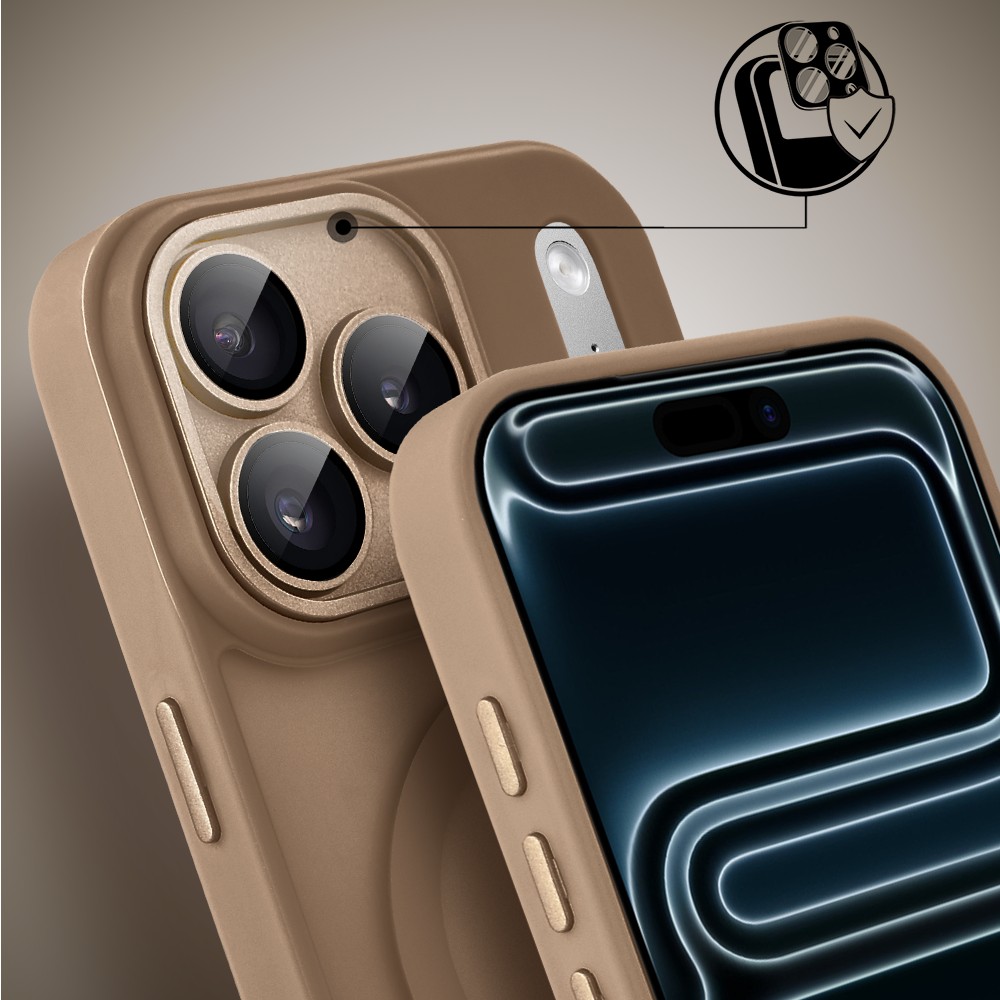 Etui do iPhone 17 Pro Max Color Flush z Magsafe, z osłoną aparatu, pustynny brąz (8)