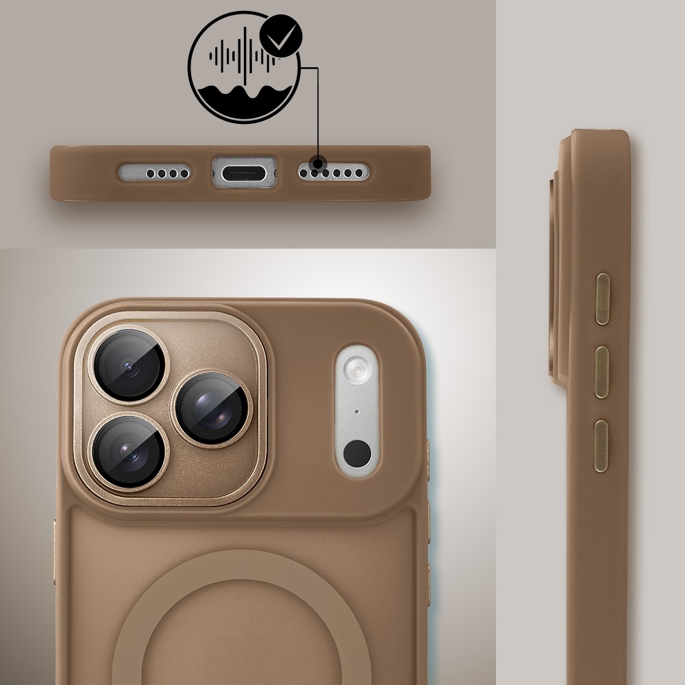Etui do iPhone 17 Pro Max Color Flush z Magsafe, z osłoną aparatu, pustynny brąz (9)