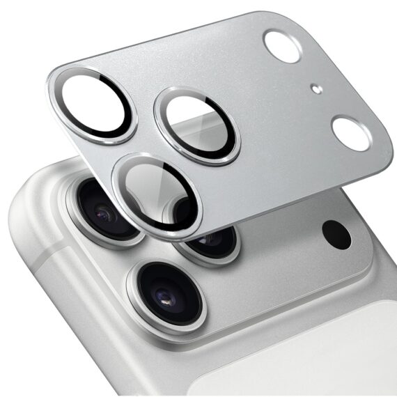 Etui do iPhone 17 Pro Max MagSafe Luxury Protect przeźroczyste, z osłoną aparatu, Titanium Finish, niebieskiesrebrny 17 pro
