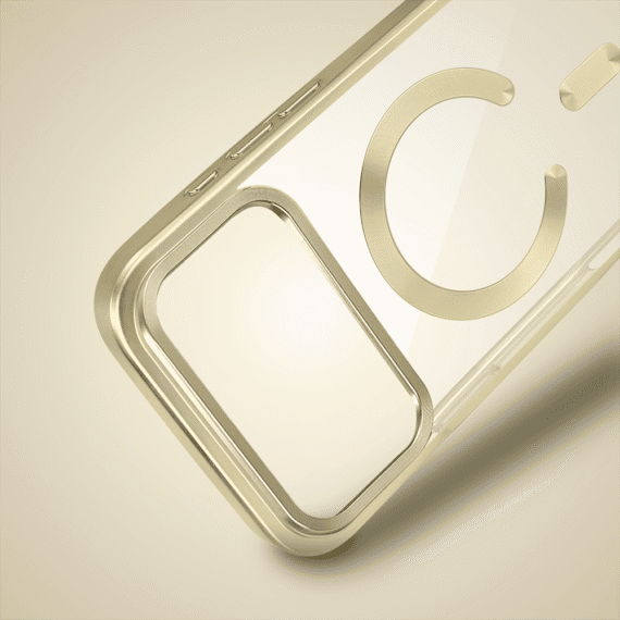 Etui do iPhone 17 Pro Max MagSafe Luxury Titanium Finish, przeźroczyste, złoteObszar kompozycji 8