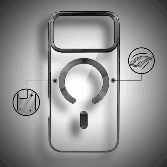Etui-do-iPhone-17-Pro-Max-MagSafe-Luxury-przezroczyste-czarne-pop