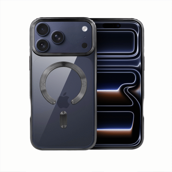 Etui do iPhone 17 Pro Max, MagSafe Luxury, przeźroczyste, czarneObszar kompozycji 0