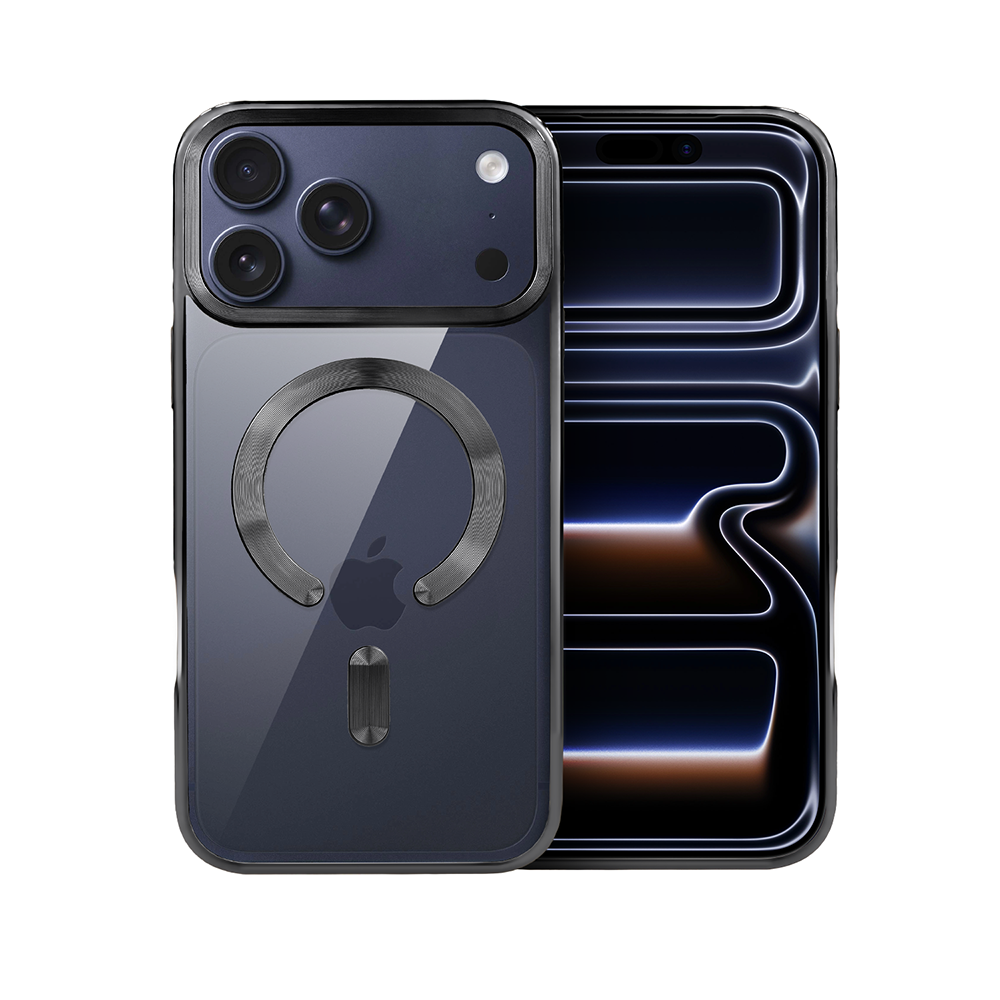 Etui do iPhone 17 Pro Max, MagSafe Luxury, przeźroczyste, czarneObszar kompozycji 0