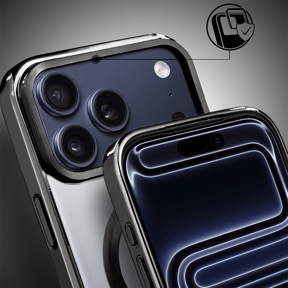 Etui do iPhone 17 Pro Max, MagSafe Luxury, przeźroczyste, czarneObszar kompozycji 5
