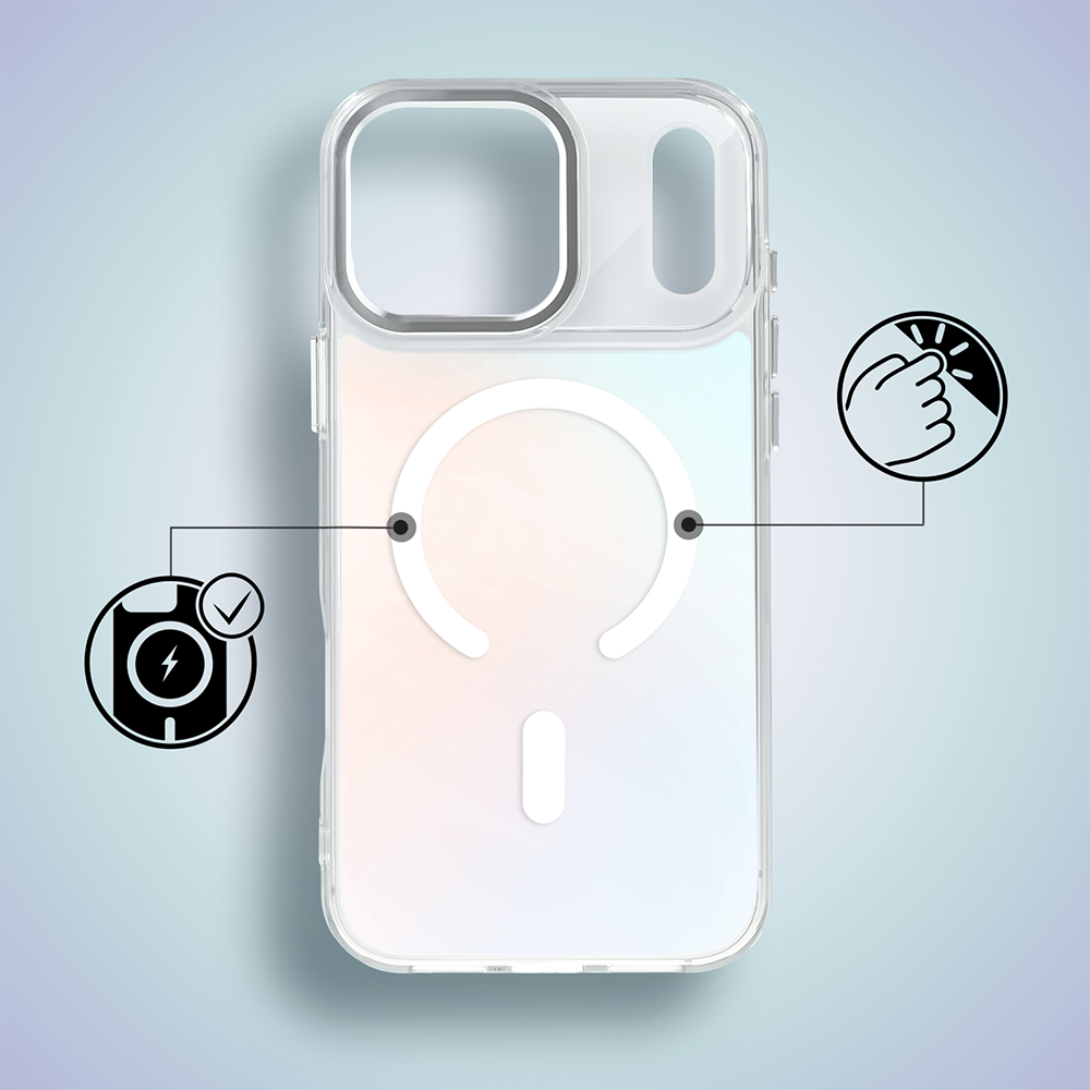 Etui do iPhone 17 Pro Max Miami Vibe z MagSafe, zmieniające kolor, białeObszar kompozycji 2