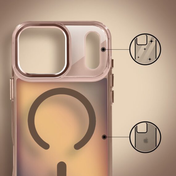 Etui do iPhone 17 Pro Max Miami Vibe z MagSafe, zmieniające kolor, tytan pustynny Artboard 2