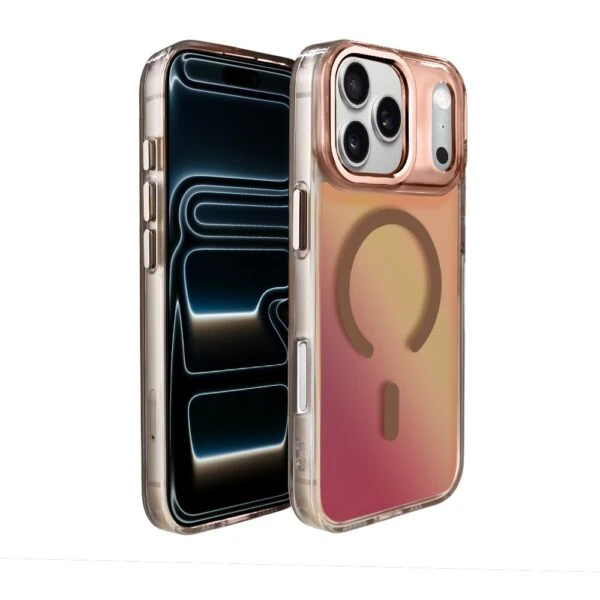 Etui do iPhone 17 Pro Max Miami Vibe z MagSafe, zmieniające kolor, tytan pustynny