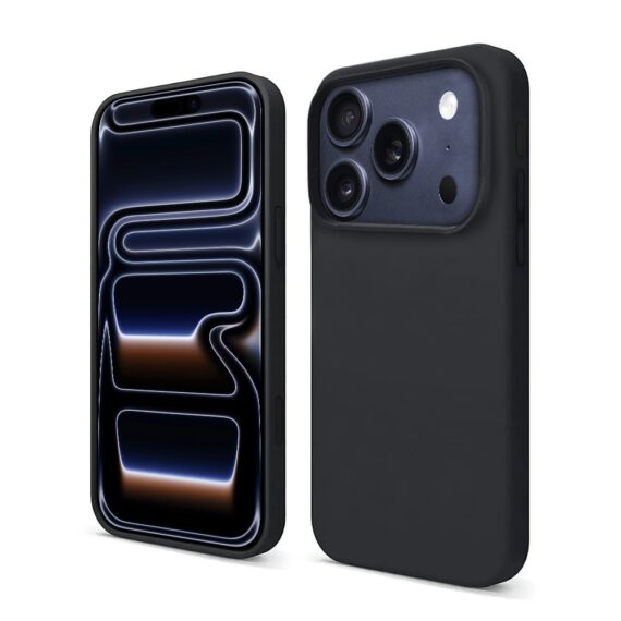 Etui do iPhone 17 Pro Soft Lux matowe z mikrofibrą, trójwarstwowa ochrona, czarne (7)