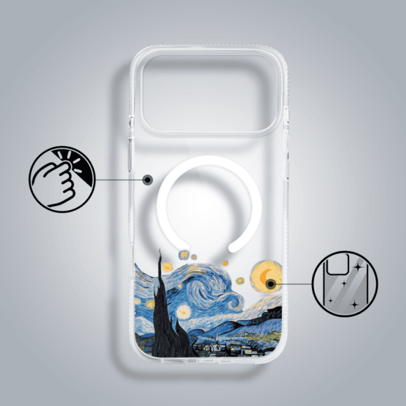 Etui-do-iPhone-17-Pro-z-MagSafe-obraz-Van-Gogh-przezroczyste-1