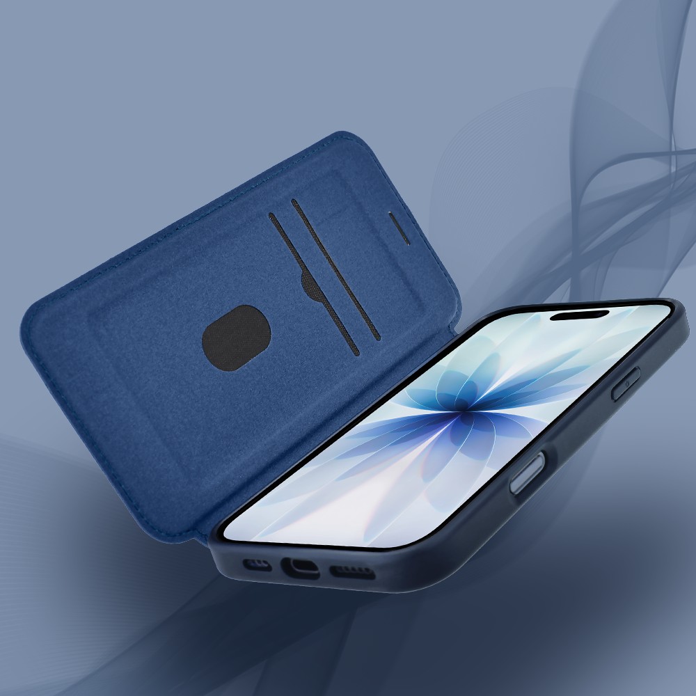 Etui do iPhone 17 z klapką Solid MagSafe Book, typu książka, granatoweObszar kompozycji 5