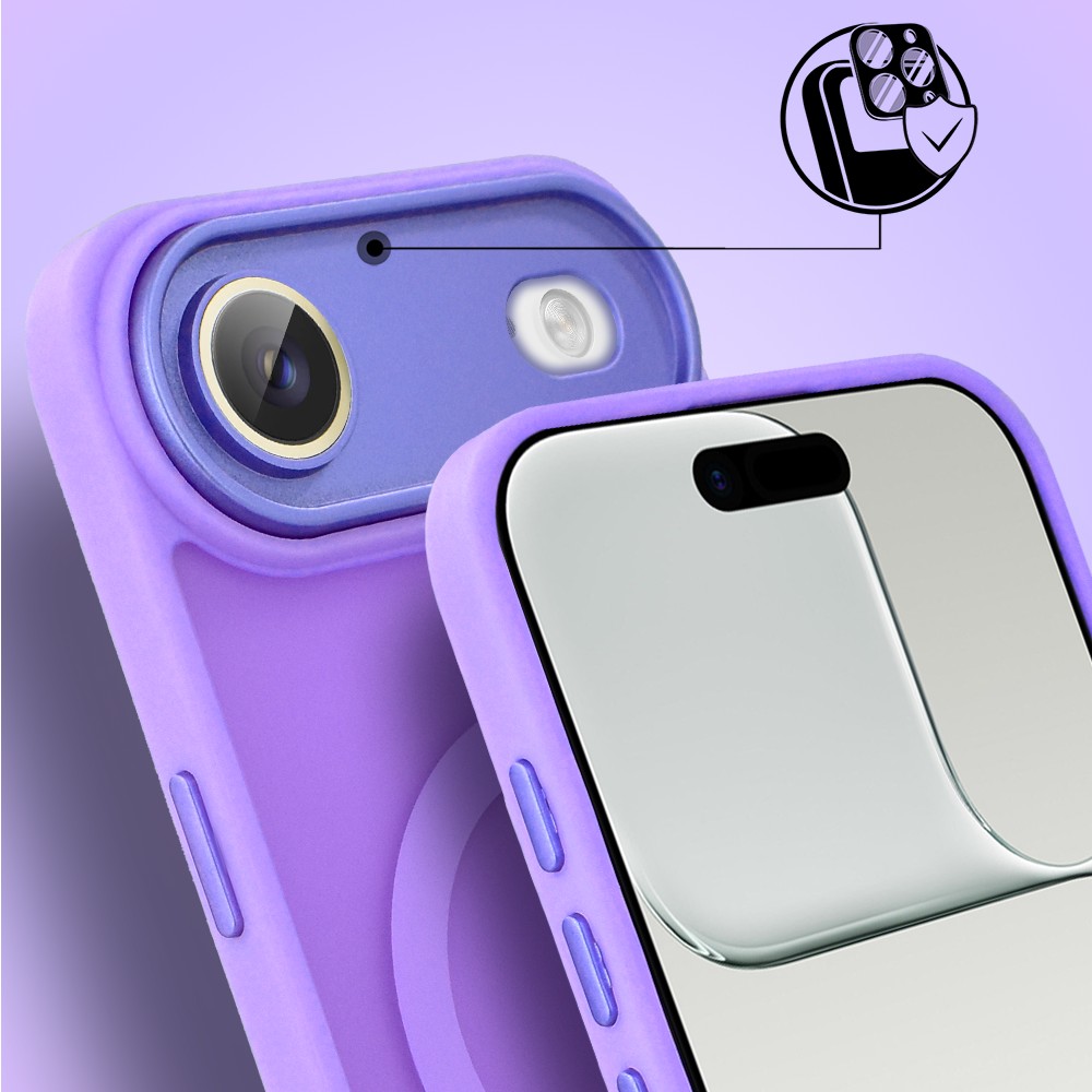 Etui do iPhone Air Color Flush z MagSafe, z osłoną aparatu, fioletoweObszar kompozycji 5