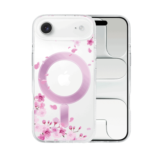 Etui-do-iPhone-Air-Flower-MagSafe-kwiat-wisni-przezroczyste-1