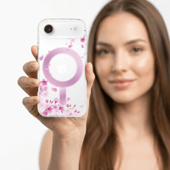 Etui-do-iPhone-Air-Flower-MagSafe-kwiat-wisni-przezroczyste-5